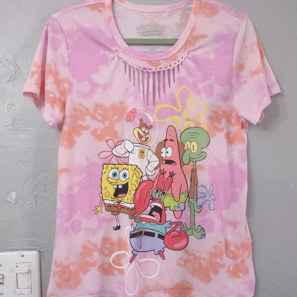 SpongeBob brand blouse shirt for women size L good condition very nice